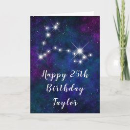Carte Poissons Constellation Zodiaque Joyeux anniversair