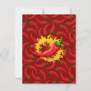 Carte Poivre avec flamme