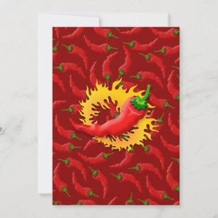 Carte Poivre avec flamme