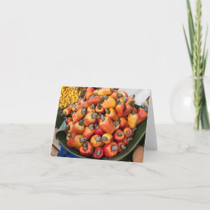 Carte Poivrons rouges d'orange au Farming Vegetable Mark