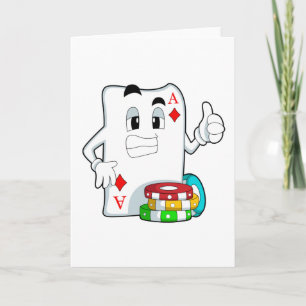 Carte Poker avec jetons Poker