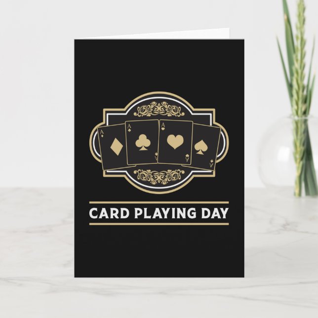 Carte Poker Jouer Cartes Jour Casino Ace Jeu Cadea (Devant)