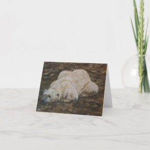 Carte Polar Bear Note Card