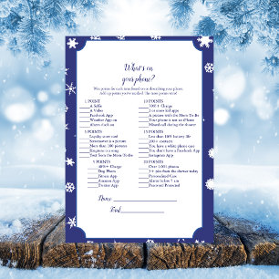 Carte Polar Bear What's On Your Phone Baby shower Jeu