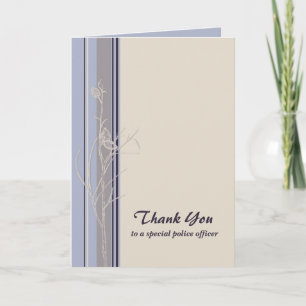 Carte Policier Merci