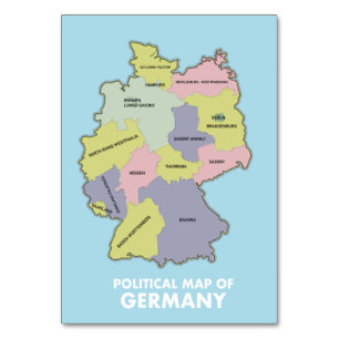 Carte politique de l'Allemagne Grand Mug à Café