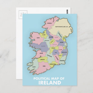 Carte Politique De L'Irlande.