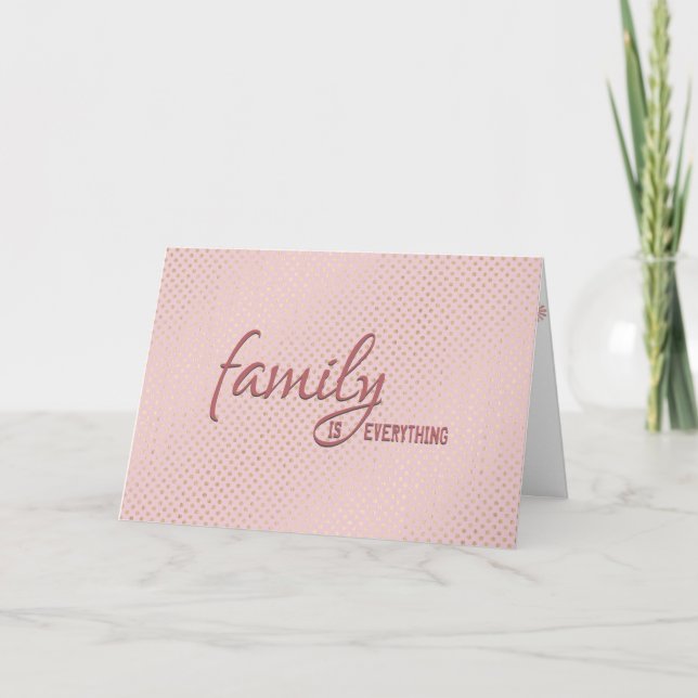 Carte Polka Blush rose pour belle-sœur (Devant)
