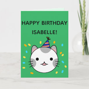 Carte Polka Dot   Joyeux voeux d'anniversaire pliés