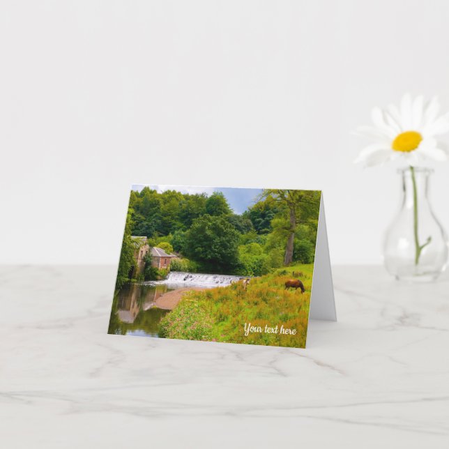 Carte Pollok Park, Glasgow, Scotland Grey Card (Petite plante)