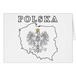 Carte Polska avec aigle