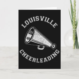 Carte Pom-pom de Louisville en détresse Rétro 90's Cheer