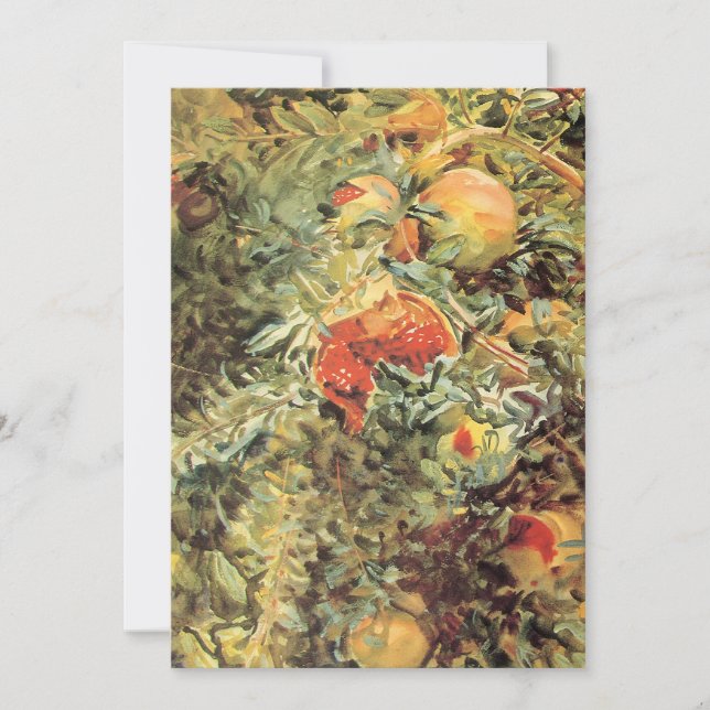 Carte Pomegranates II par John Singer Sargent (Devant)