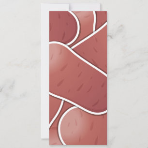 Carte Pomme de terre rose funky