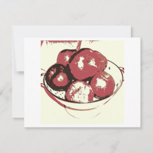 Carte Pommes d'art pop