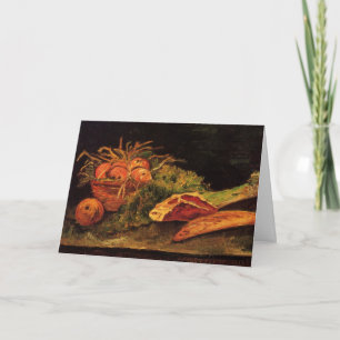 Carte Pommes, Viande et rouleau par Vincent van Gogh