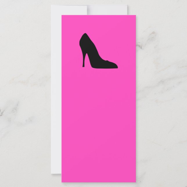 Carte Pompes noires et roses (Devant)