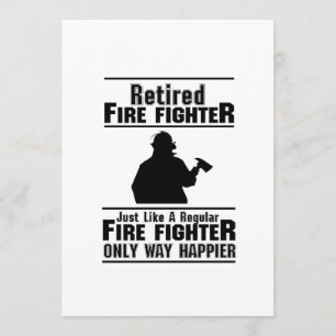 Carte Pompier à la retraite Pompier homme chef Funny cad