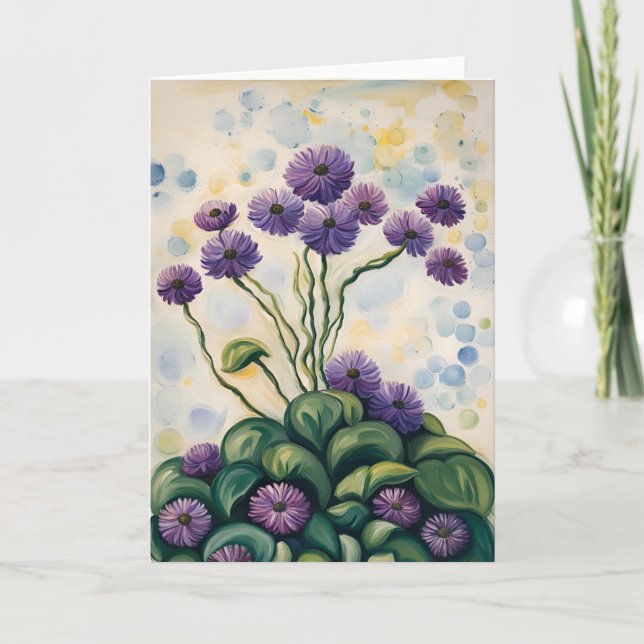 Carte Poms pourpres (Devant)