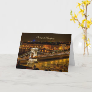 Carte Pont à chaînes Széchenyi, Budapest, Hongrie