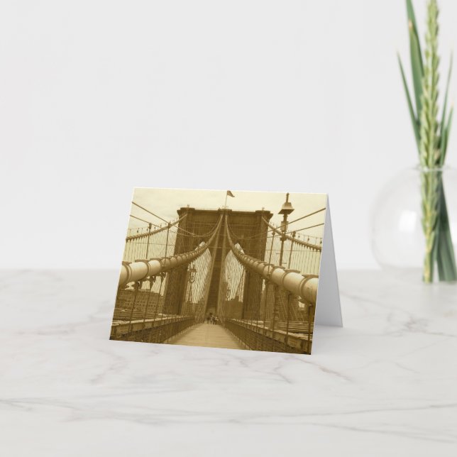 Carte Pont Brooklyn (Devant)