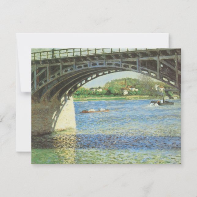 Carte Pont d'Argenteuil par Gustave Caillebotte (Devant)