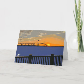 Carte Pont de Pell au coucher du soleil