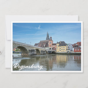Carte Pont de pierre à Ratisbonne, Allemagne