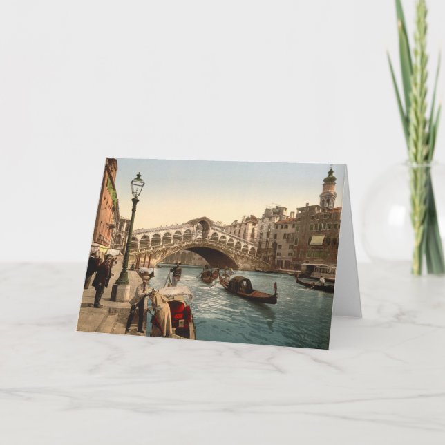 Carte Pont du Rialto II, Venise, Italie (Devant)