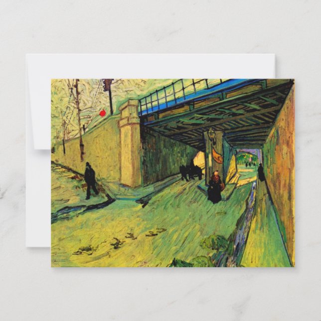 Carte Pont ferroviaire sur Montmajour par Vincent van Go (Devant)