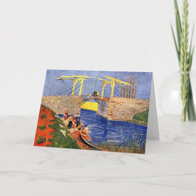 Carte Pont Langlois à Arles par Vincent van Gogh (Devant)