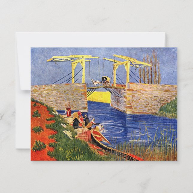 Carte Pont Langlois à Arles par Vincent van Gogh (Devant)