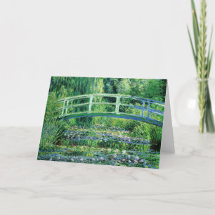 Carte Pont nénuphar et japonais, Claude Monet Card
