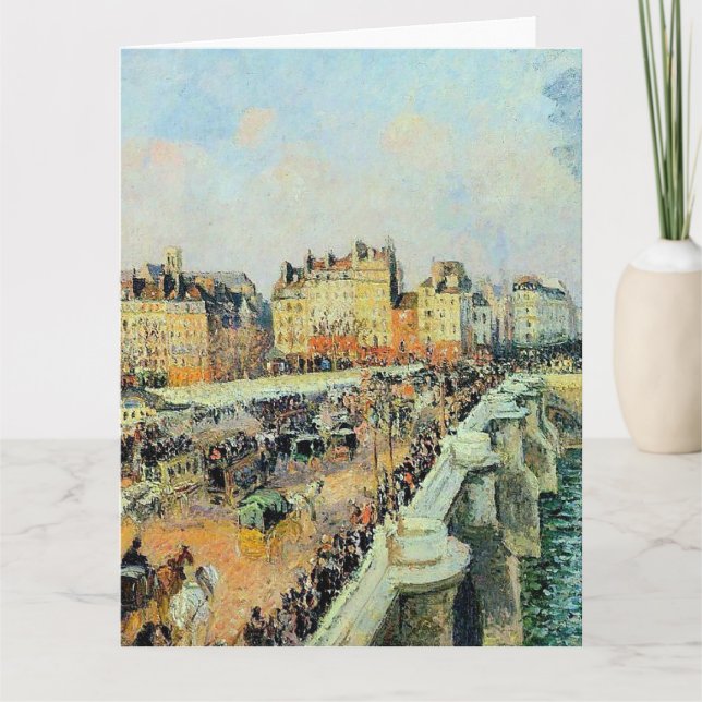 Carte Pont Neuf, Après-midi, Sunlight Camille Pissarro (Devant)
