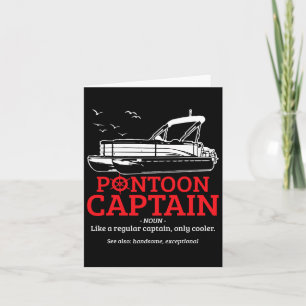 Carte Ponton Capitaine Définition Funny Pontoon Bateau B