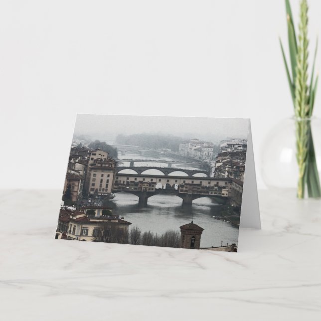 Carte Ponts de Florence, Italie (Devant)