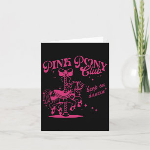Carte Pony Et Talon Aime Filles Roses Clubs Cowgirl