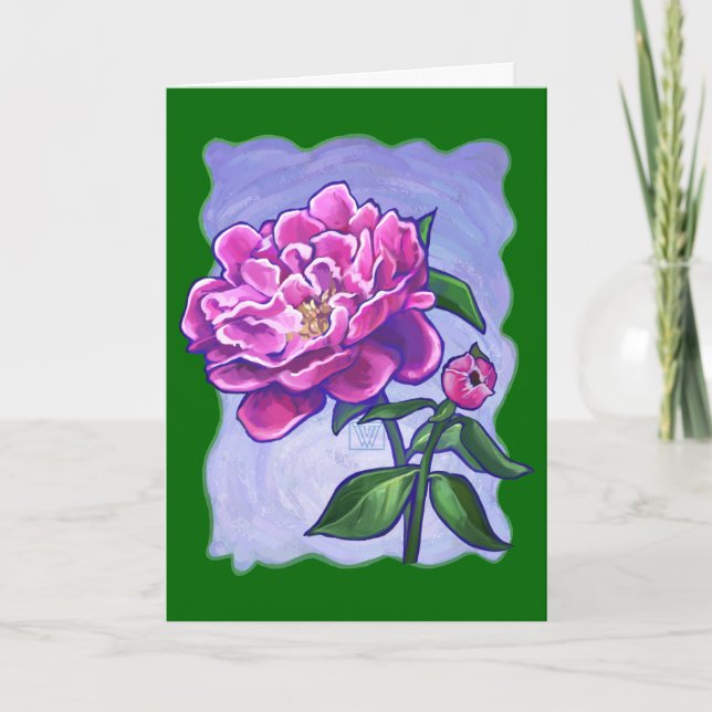 Carte Pony rose Personnalisable Bonne Fête des Mères (Devant)
