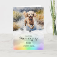 Poodle aquarelle animal chien perte sympathie