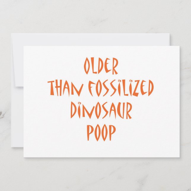 Carte Poop de dinosaure fossilisé (Devant)