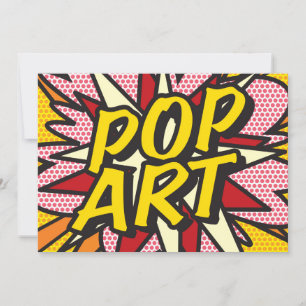 Carte POP ART Fun Retro Comédie Livre Pop Art
