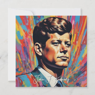 Carte Pop Art Jack JFK John F. Kennedy