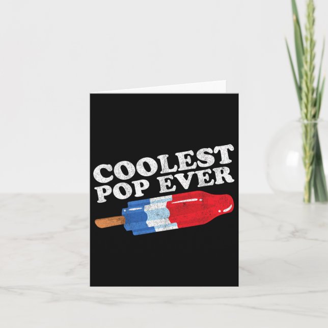Carte Pop Ever Popsicle Funny Retro Bomb Fête des pères  (Devant)
