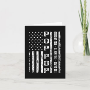 Carte Pop Pop The Man The Myth The Legend Us Flag