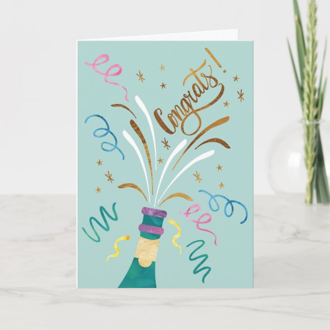 Carte Pop the Bubbly Card (Devant)