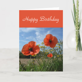 Carte Poppies