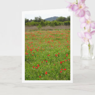 Carte Poppies dans Field Portrait