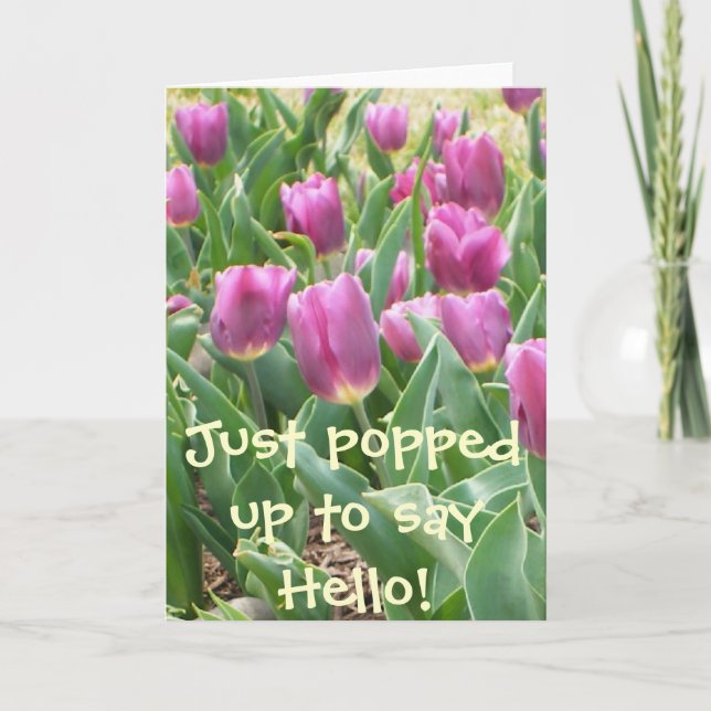 CARTE POPPIN JUSTE POUR DIRE BONJOUR ! (Devant)