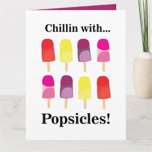 Carte Popsicle coloré Anniversaire d'été