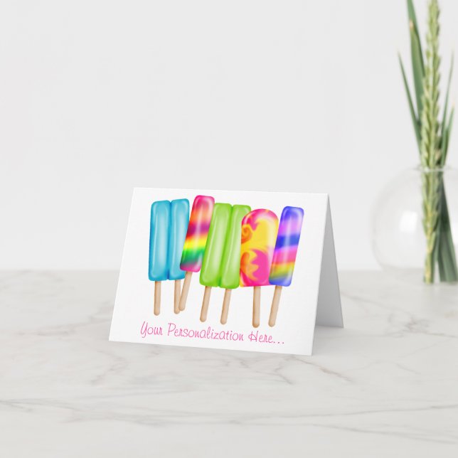 Carte Popsicle notecards (Devant)